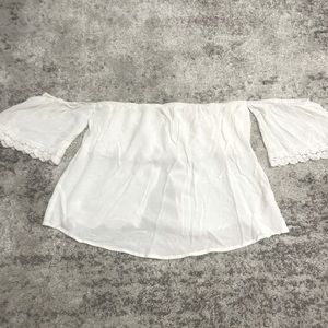 White off the shoulder top